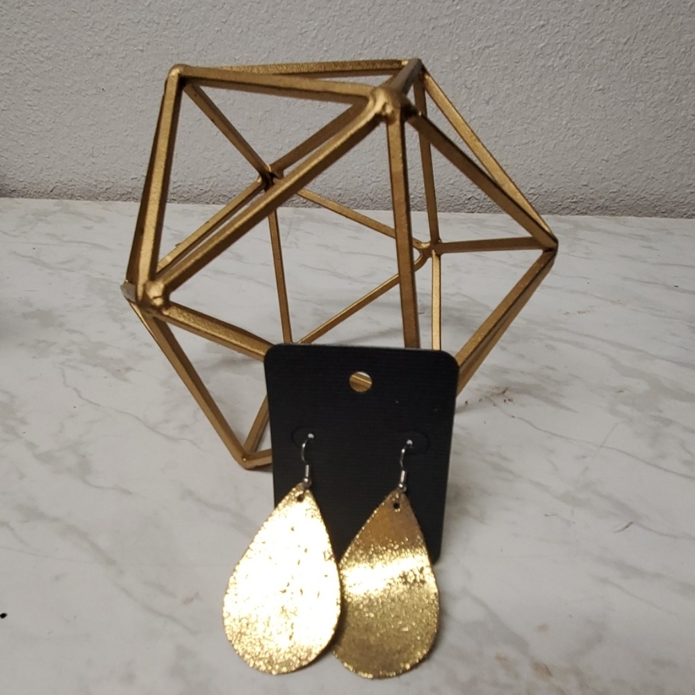 Hand made | Gold shimmer earings.